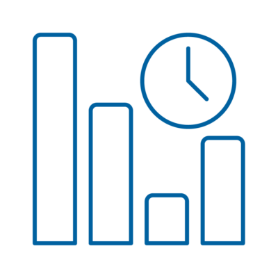 Graph Clock Blue RGB 400x400